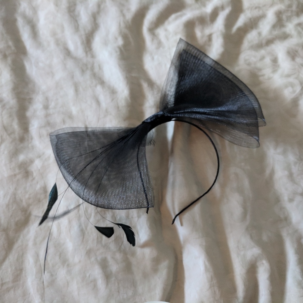 Black fascinator headband